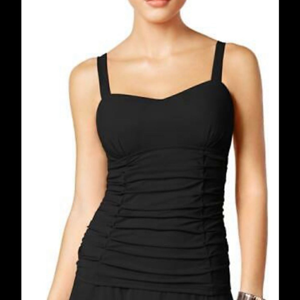 New. Profile by Gottex tankini top. 34D.